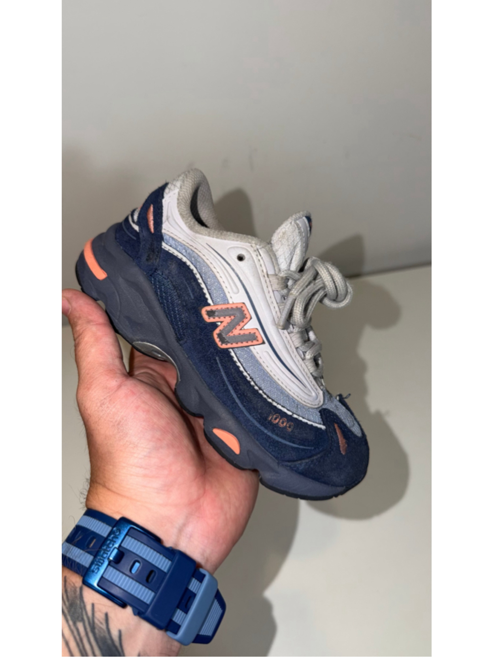 Boys New Balance 1000 Sneakers Size 12c Toddler Blue and Grey